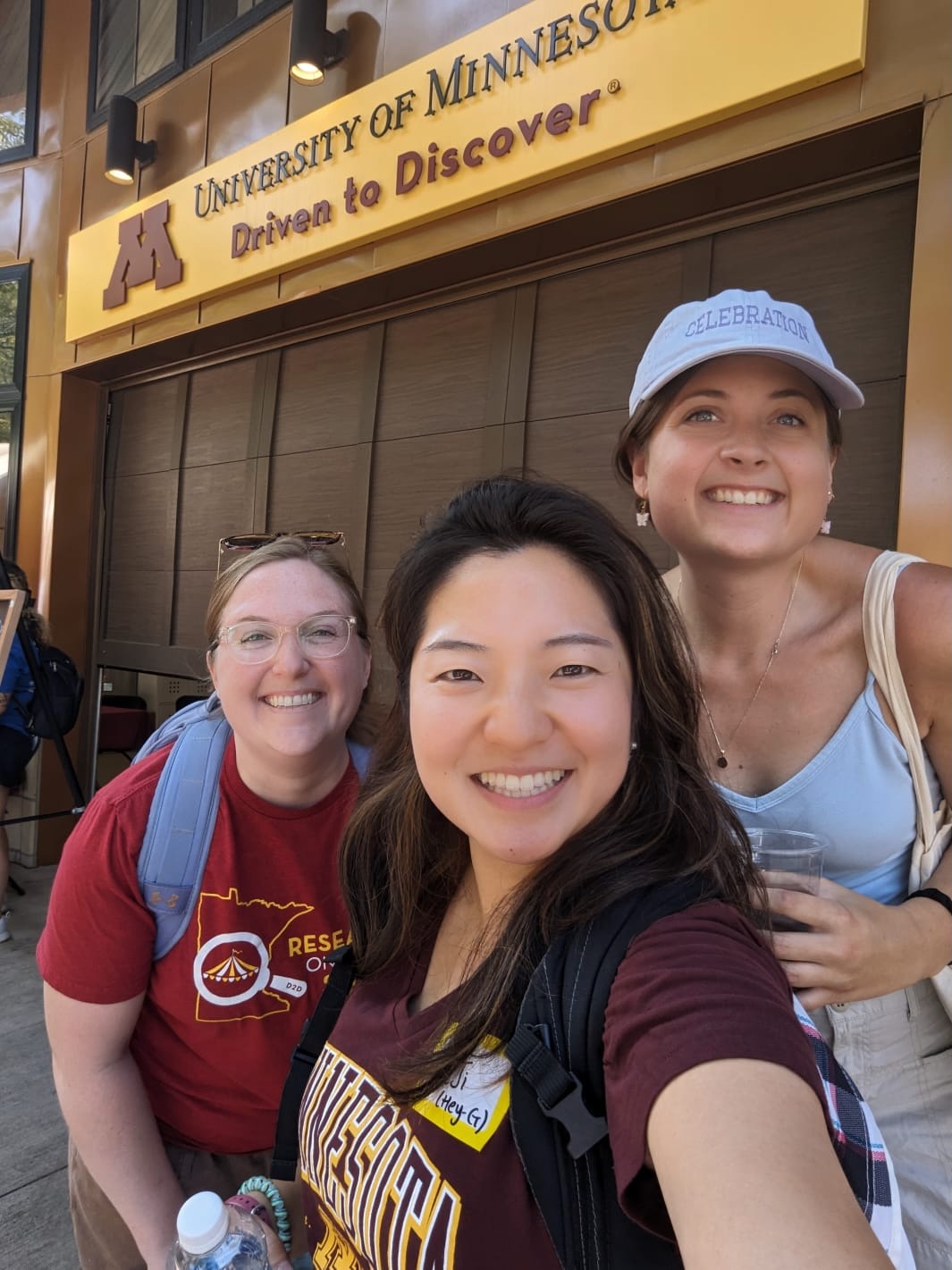 Olivia and two cohort members at the Minnesota State Fair